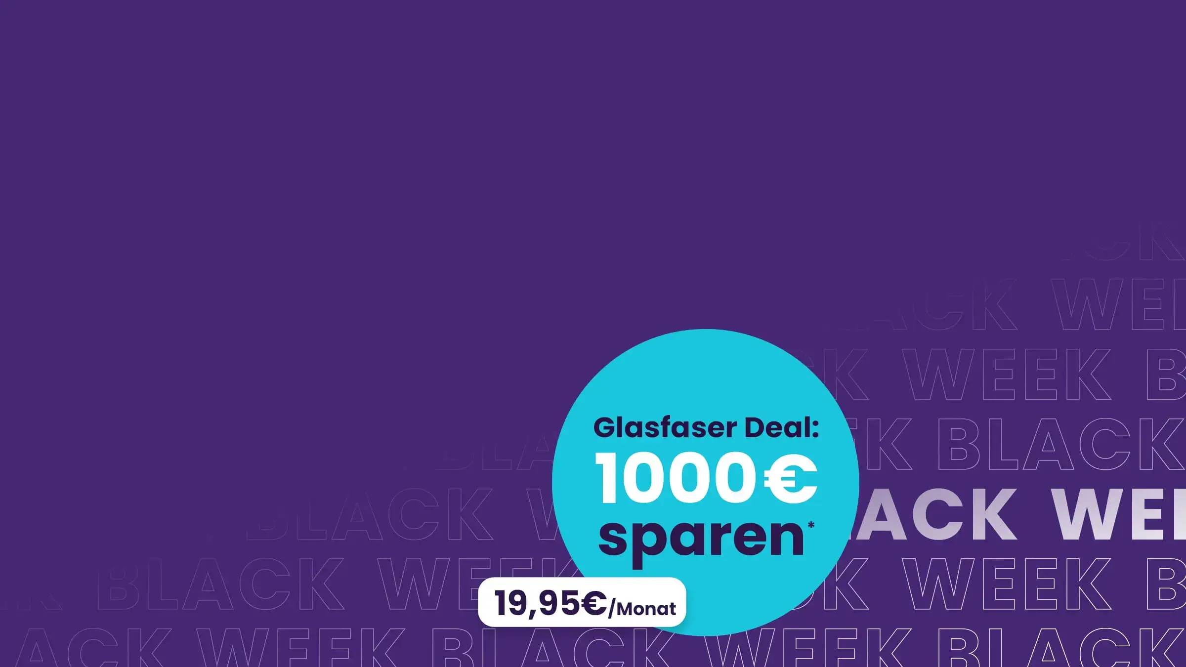 BlackWeek Deal Hausanschlusskosten 0 €