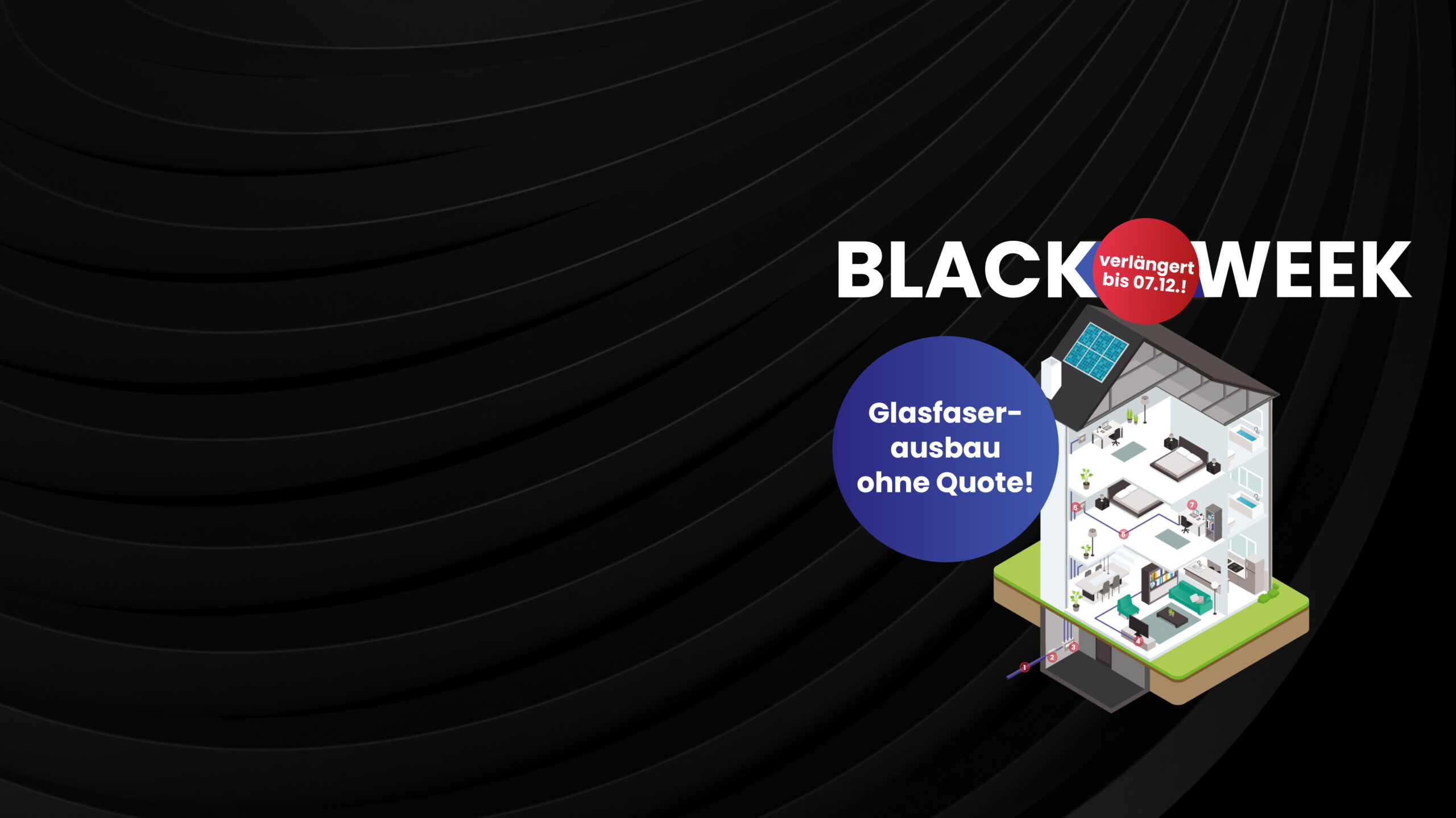 Blackweek Glasfaserausbau ohne Quote bis 07.12.