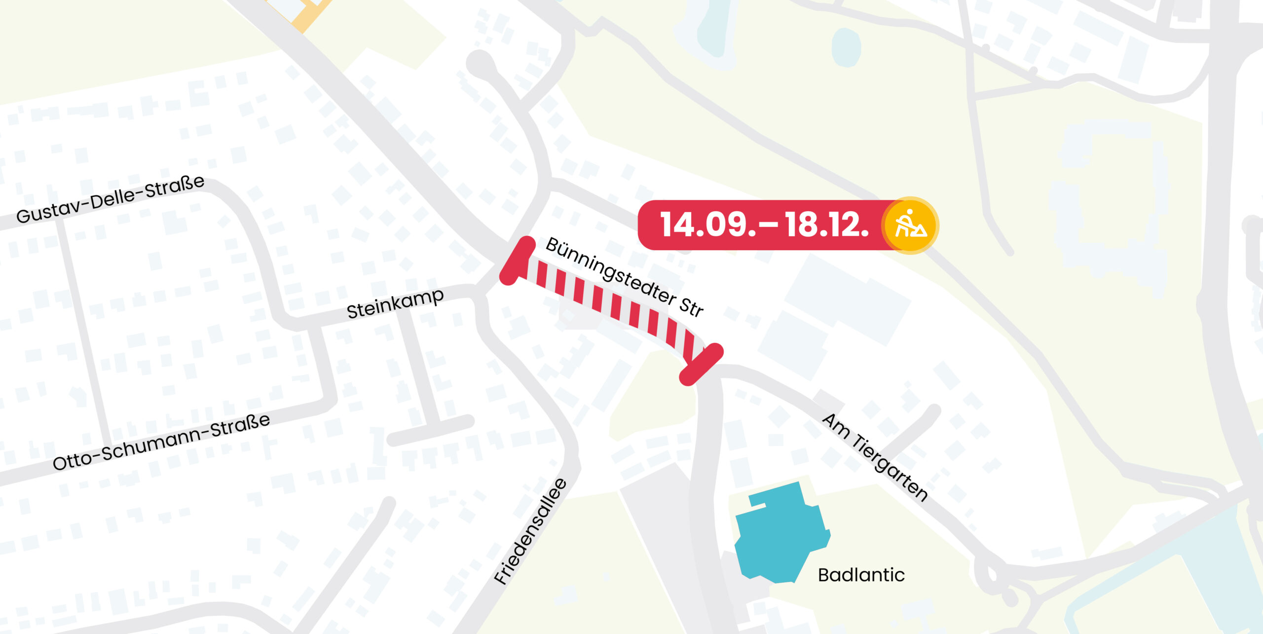 Sperrung Bünningstedter Straße